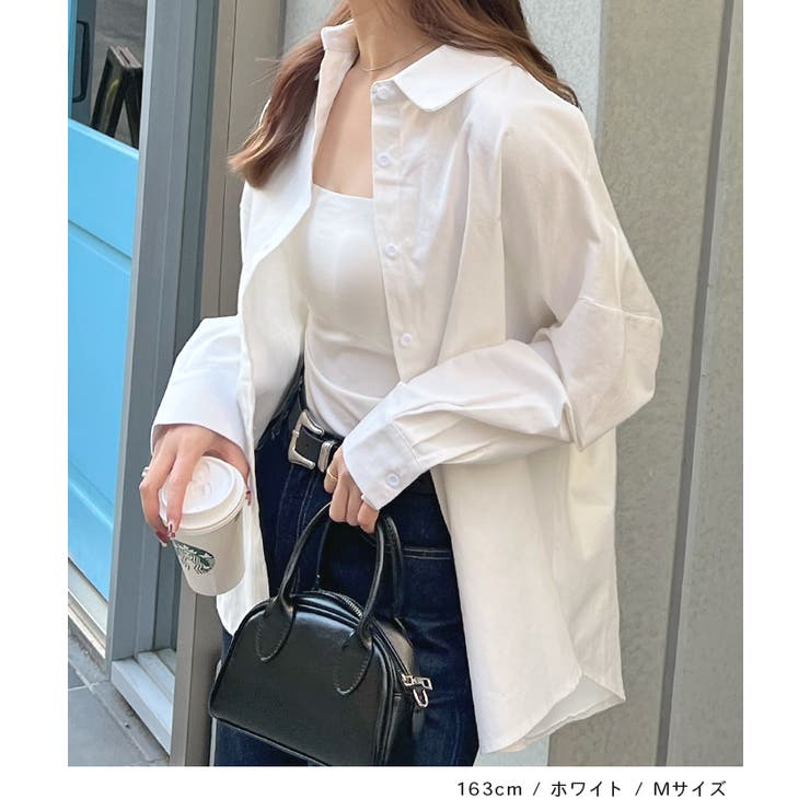 《ABYS》サッと羽織って大人カジュアル映え。ワンポイント刺繍BIGシャツ | futier land | 詳細画像6 