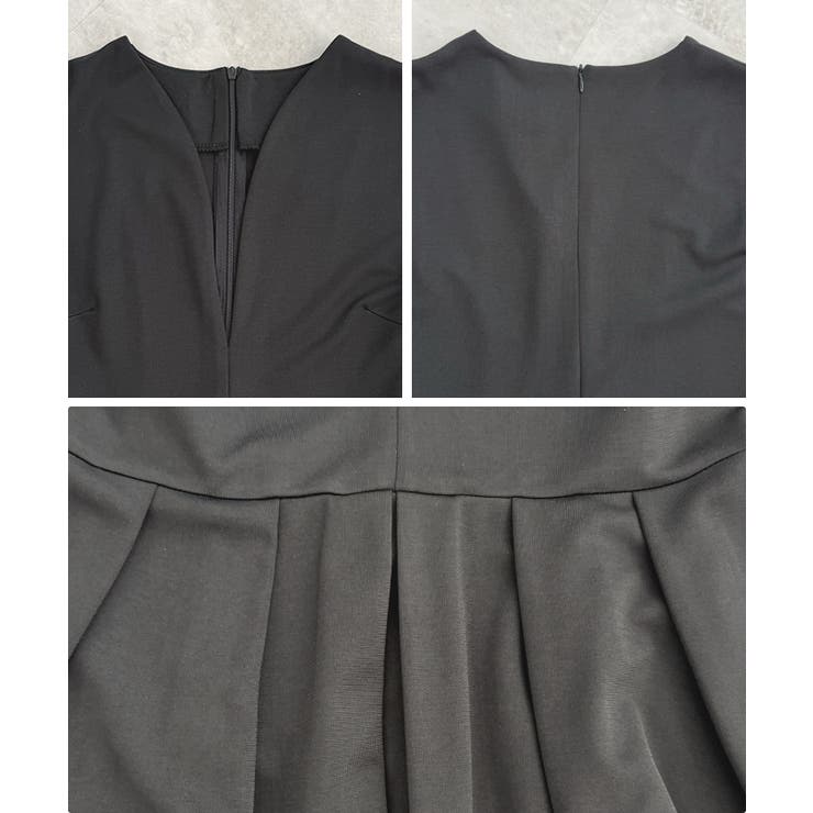 メリハリを与えてくれる大人かわいい。Vネックポンチワンピース | futier land | 詳細画像9 