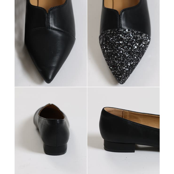 洗練されたエレガントな質感。Vカットポインテッドフラットシューズ | futier land | 詳細画像9 