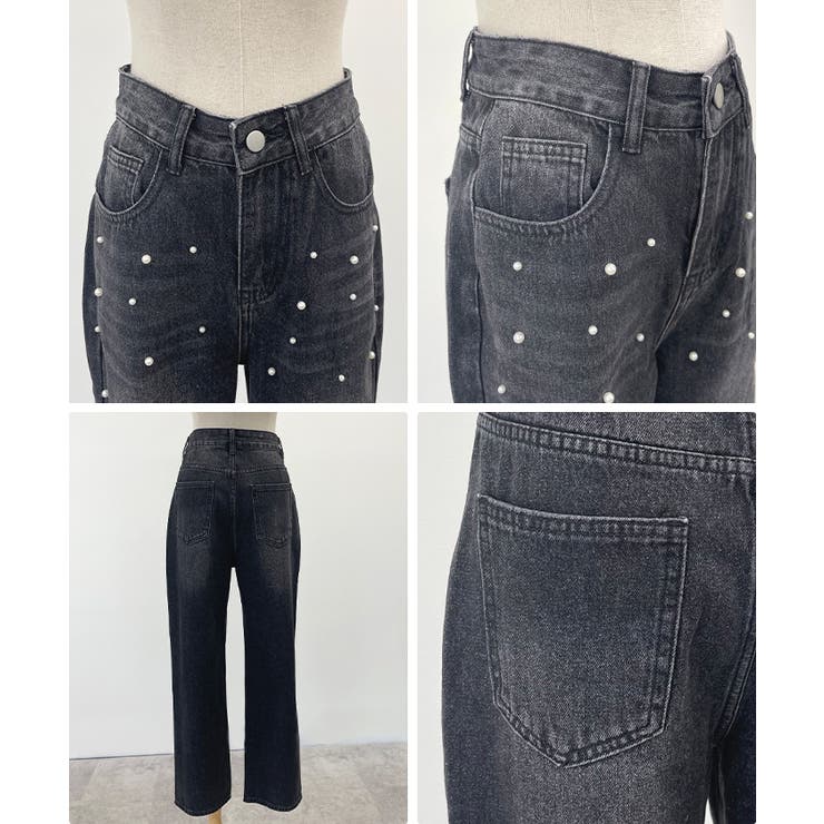 一味違う品あるアクセント！パール付デニム | futier land | 詳細画像5 