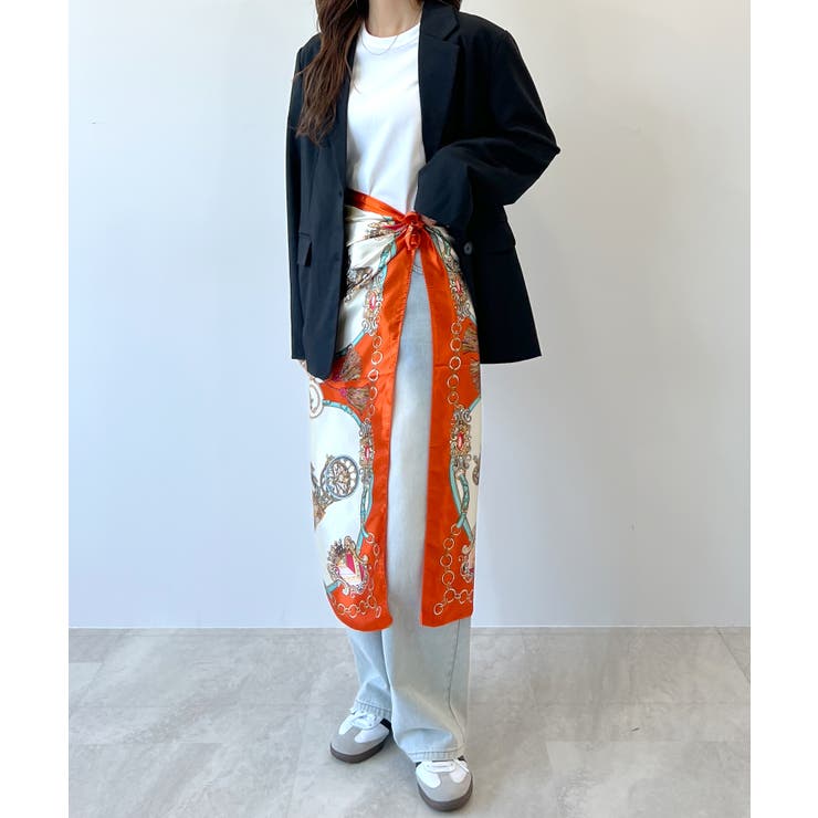 上品さを纏う。シルクタッチ大判スカーフ | futier land | 詳細画像13 