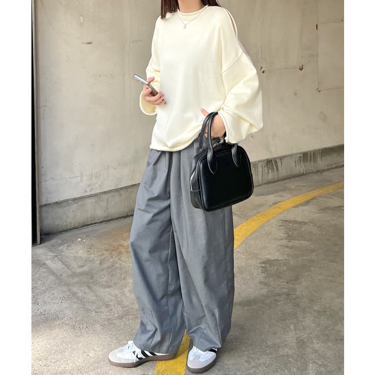 肩開きデザインが目を惹く！ショルダーオープンニットカットソー | futier land | 詳細画像13 