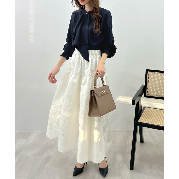 さりげない華やかさが魅了する。スカーフタイブラウス | futier land | 詳細画像33 