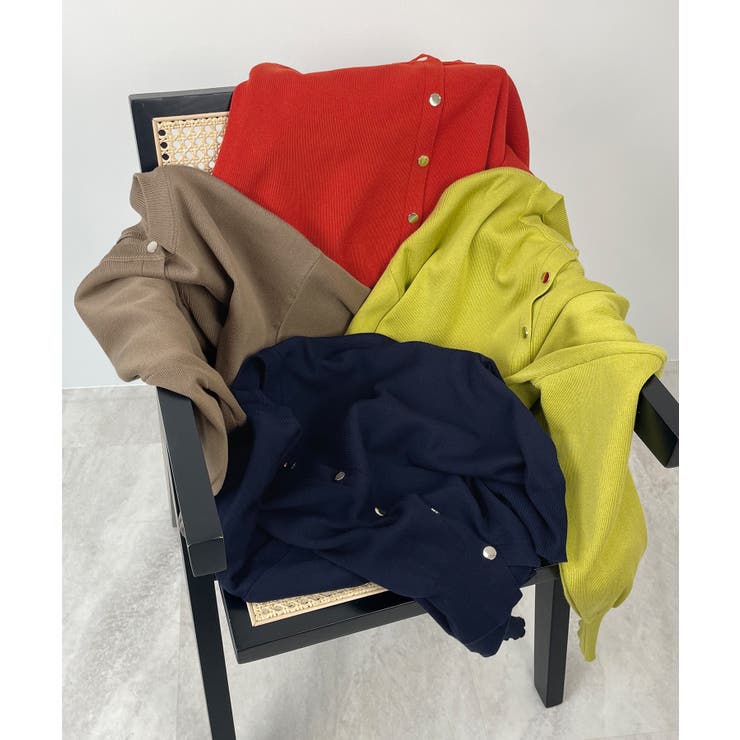 肌触り良いモチっとショートver。気持ちの良いモチモチショート丈ニットカーディガ… | futier land | 詳細画像13 