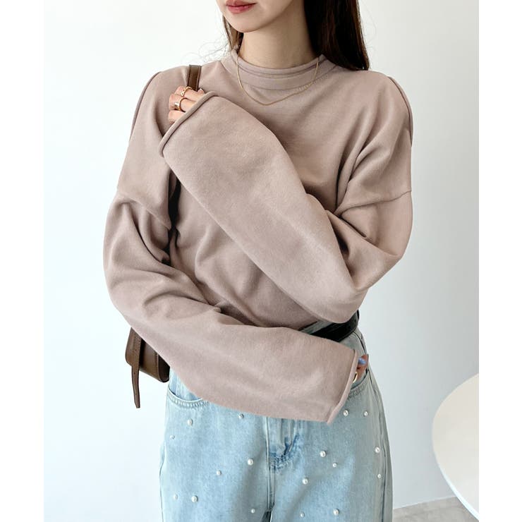 未使用／即完売品／8 YARDS フード付きセーター ベージュ フード付きジップニットベスト ショート丈[品番：II000012166