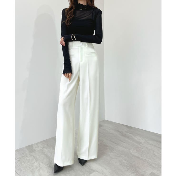 魅力ある美シルエット。センタープレスストレートスラックス | futier land | 詳細画像16 