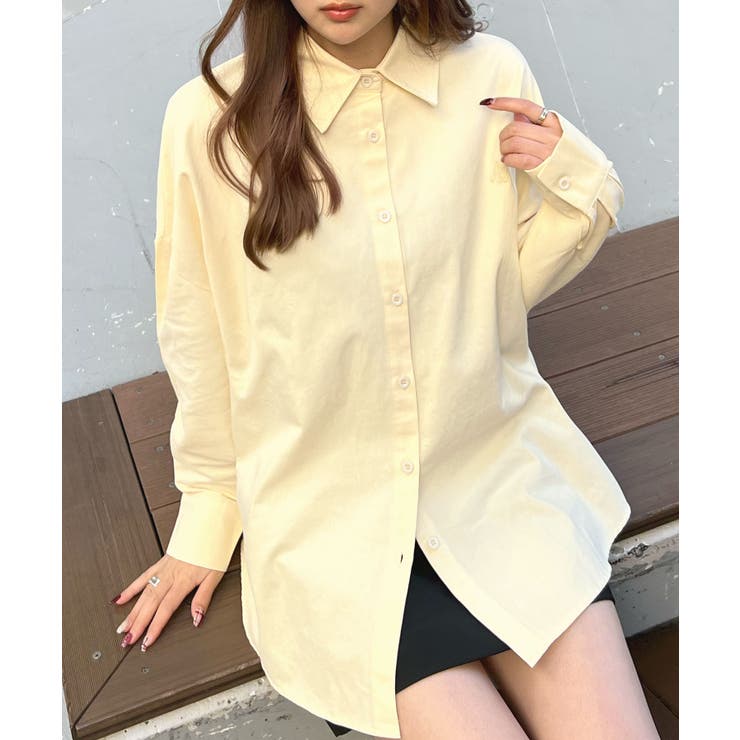 《ABYS》サッと羽織って大人カジュアル映え。ワンポイント刺繍BIGシャツ | futier land | 詳細画像10 