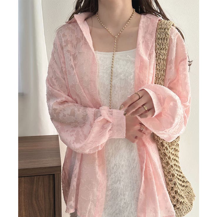 大人っぽく着こなす主役アイテム。ジャガードフラワーシアーシャツ | futier land | 詳細画像41 