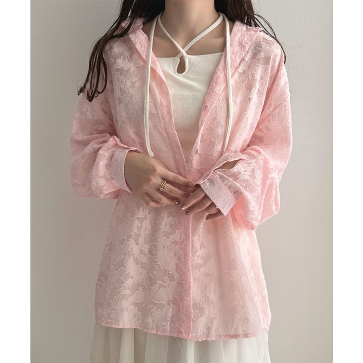 大人っぽく着こなす主役アイテム。ジャガードフラワーシアーシャツ | futier land | 詳細画像47 