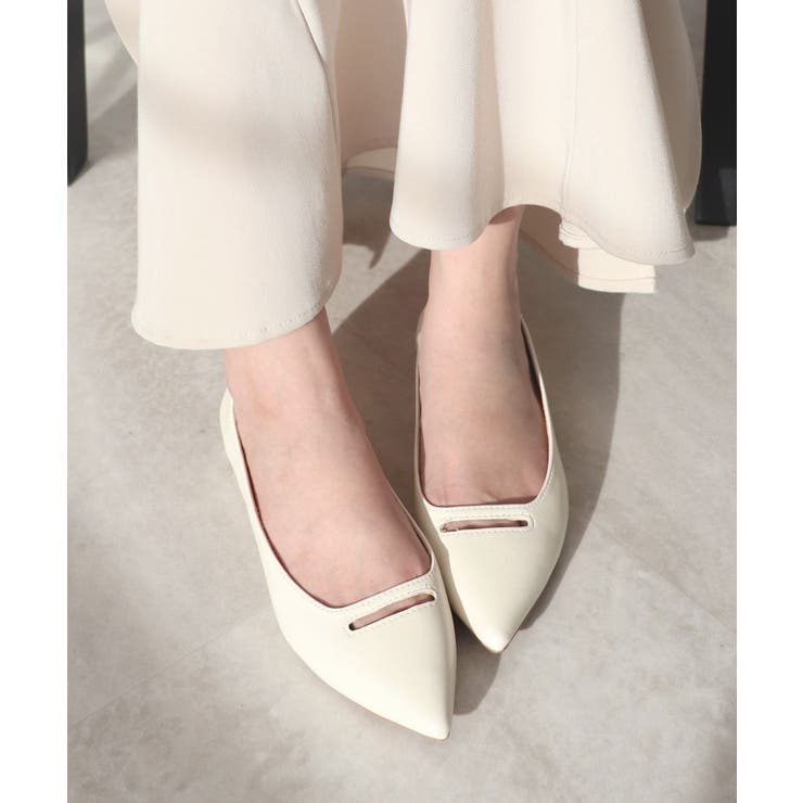 かかとモチモチフィットフロントカットアウトパンプス | futier land | 詳細画像16 