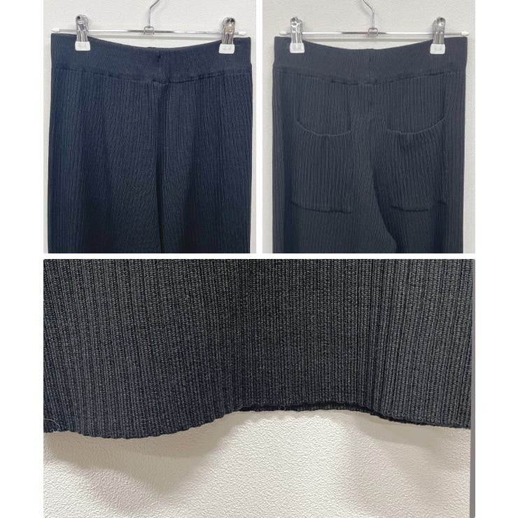 肌当たり¨ひんやり¨＆伸縮性抜群！ストレッチリブパンツ | futier land | 詳細画像8 