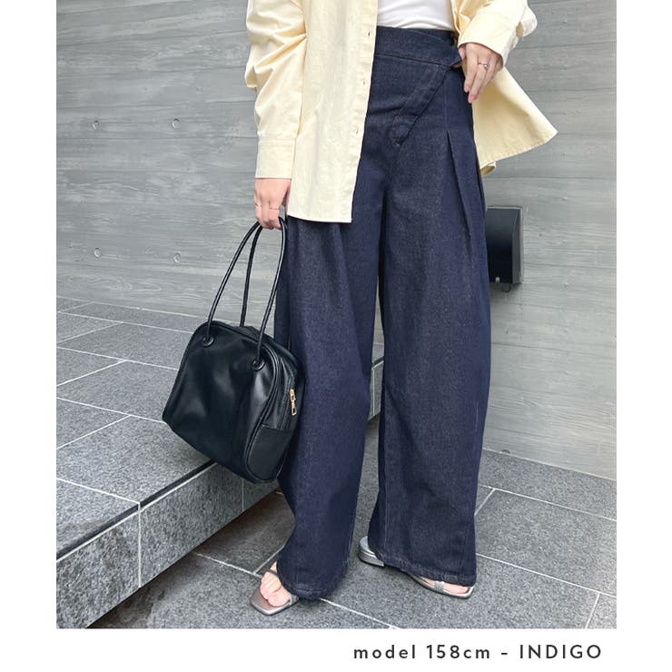 スタイリッシュさが魅力。デニムアシメタックパンツ | futier land | 詳細画像7 