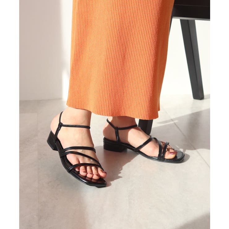 片手でサッと履ける。ゴムストラップナローサンダル | futier land | 詳細画像9 