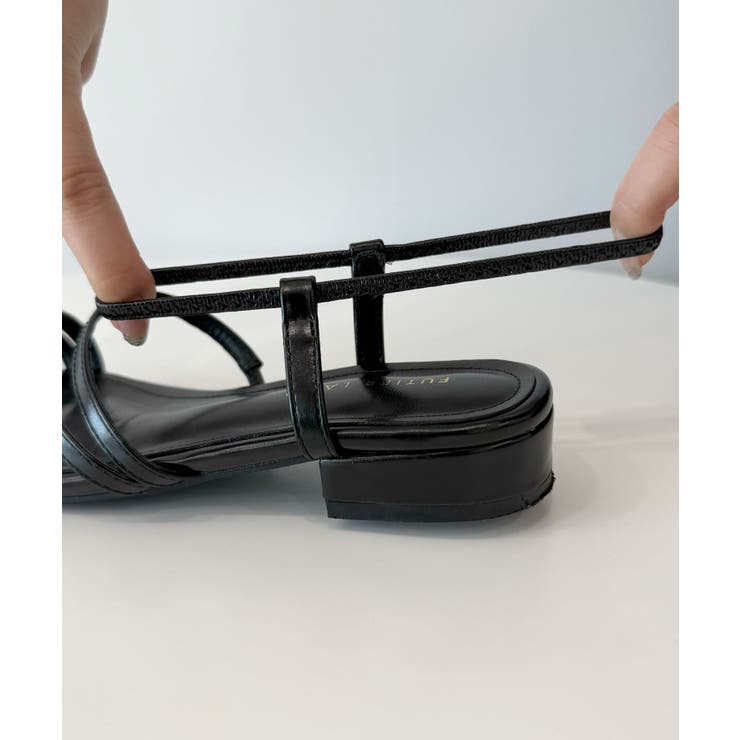 片手でサッと履ける。ゴムストラップナローサンダル | futier land | 詳細画像17 