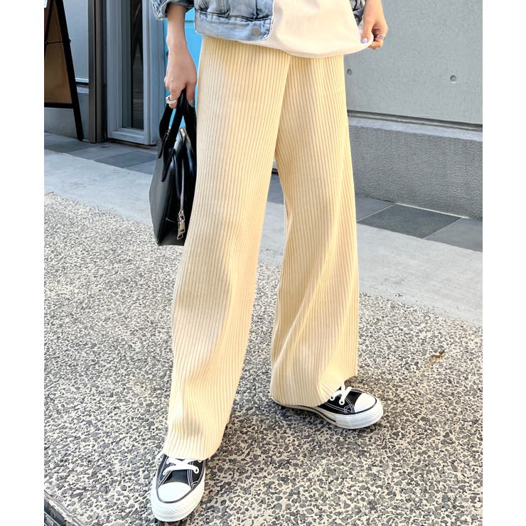 肌当たり¨ひんやり¨＆伸縮性抜群！ストレッチリブパンツ | futier land | 詳細画像13 