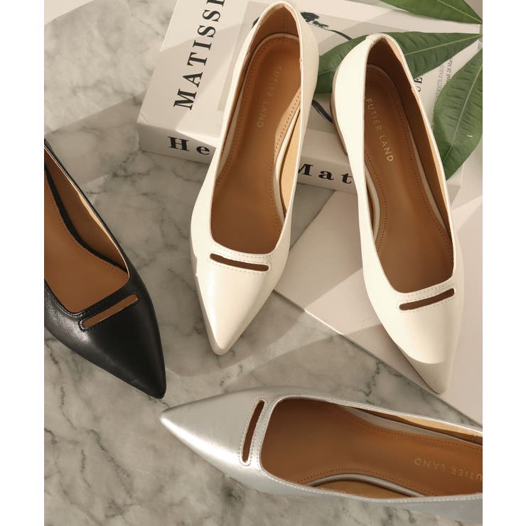 かかとモチモチフィットフロントカットアウトパンプス | futier land | 詳細画像30 