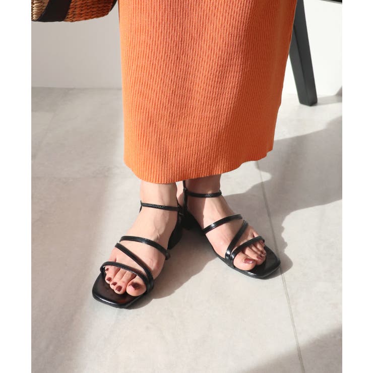 片手でサッと履ける。ゴムストラップナローサンダル | futier land | 詳細画像10 