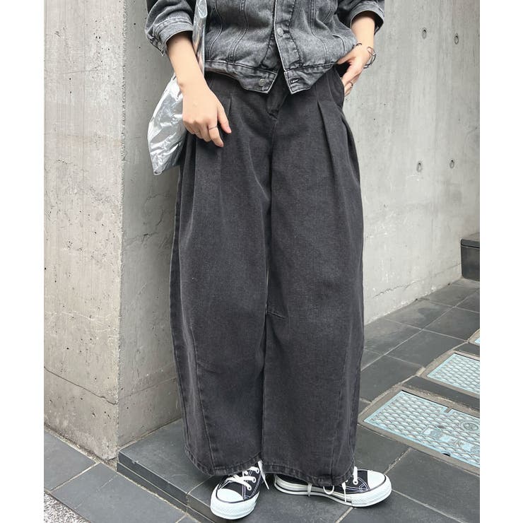 スタイリッシュさが魅力。デニムアシメタックパンツ[品番 スタイリッシュさが魅力。デニムアシメタックパンツ[品番