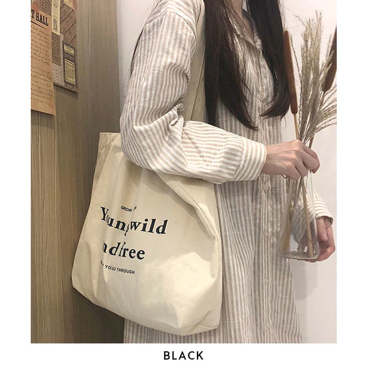 デイリーにアクセント映え。ファスナー付きキャンバストートバッグ | futier land | 詳細画像7 