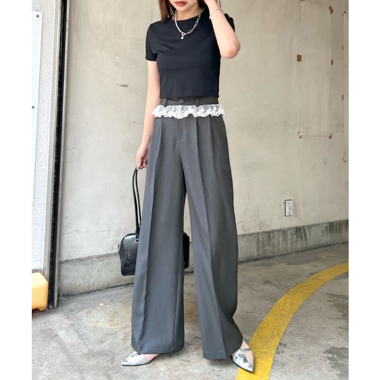 トレンド感たっぷり。ウエストフリルスラックス | futier land | 詳細画像24 