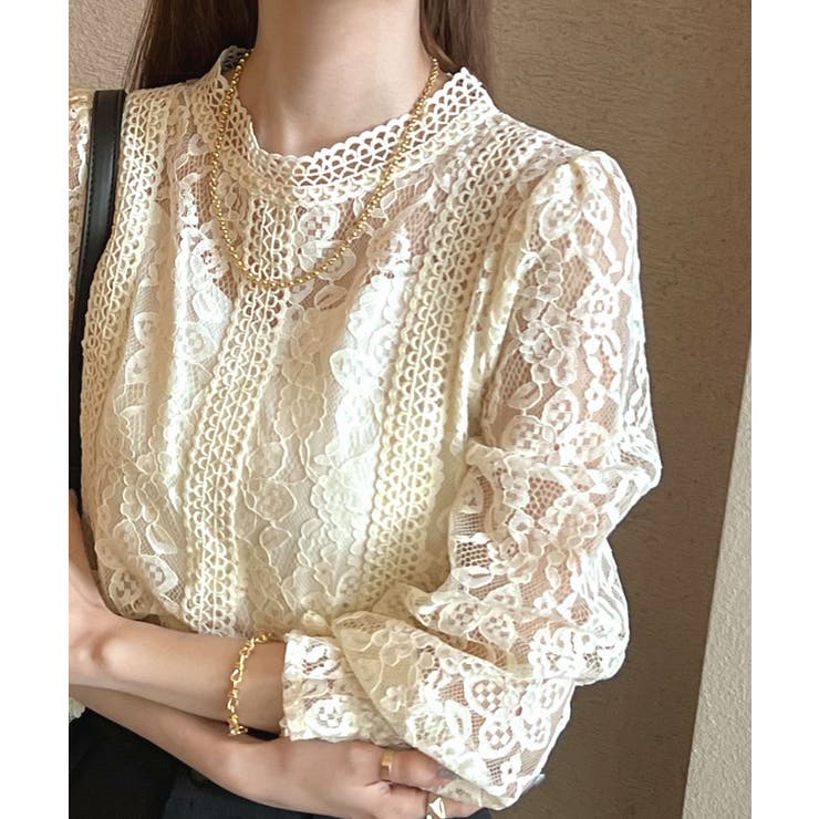 レース装飾 ベージュ ボディスーツ 65C（M/L】2wayコードレース
