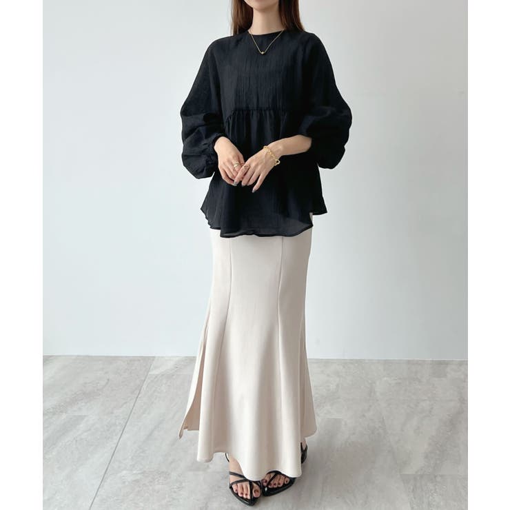 フェミニンもカジュアルも自在に。前後2Wayフリルトップス | futier land | 詳細画像13 