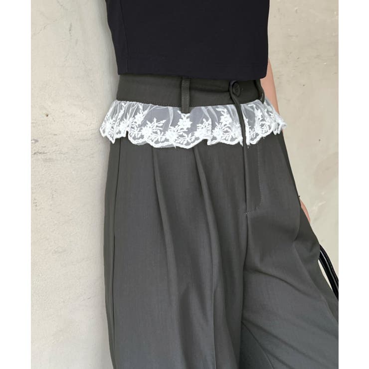 トレンド感たっぷり。ウエストフリルスラックス | futier land | 詳細画像21 