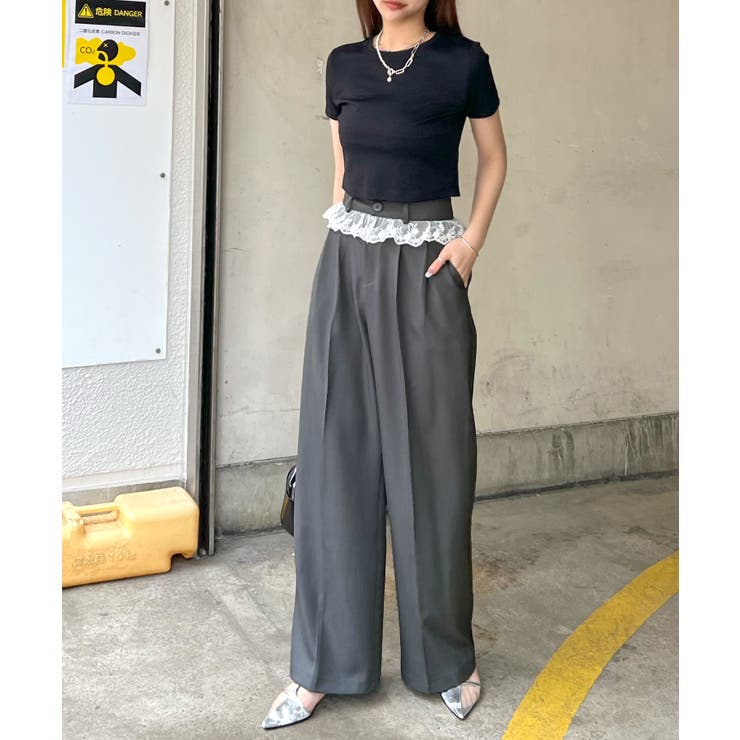 トレンド感たっぷり。ウエストフリルスラックス | futier land | 詳細画像26 