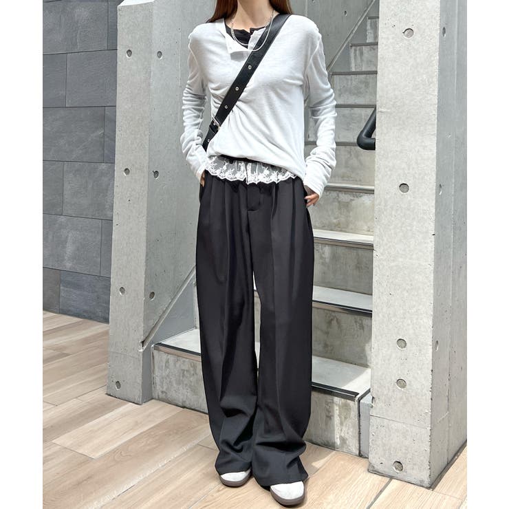 トレンド感たっぷり。ウエストフリルスラックス | futier land | 詳細画像18 