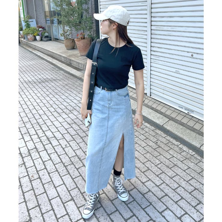 《ABYSアビス》着心地抜群のショート丈T。ワンポイント刺繍クロップドTシャツ | futier land | 詳細画像17 