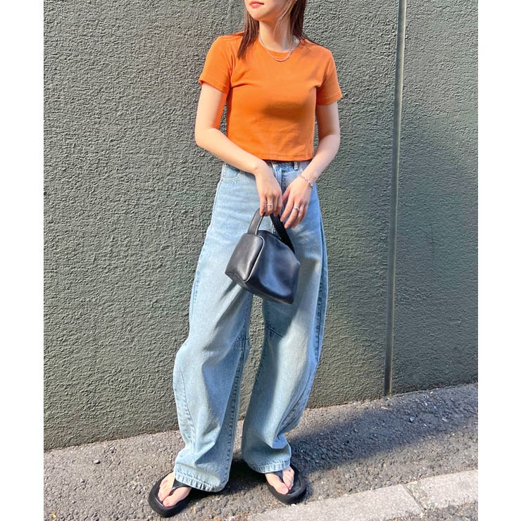 《ABYSアビス》着心地抜群のショート丈T。ワンポイント刺繍クロップドTシャツ | futier land | 詳細画像39 