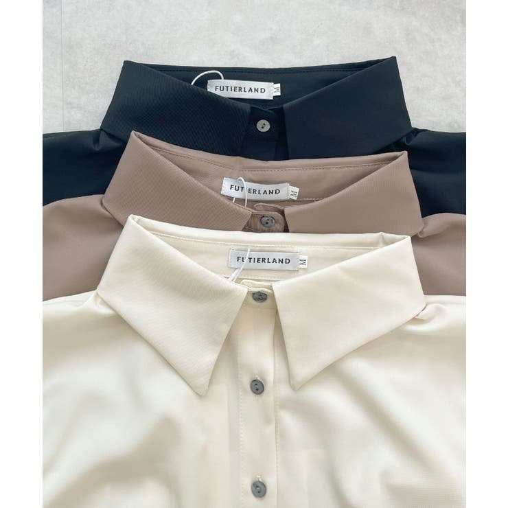 涼しげシーズンムード満点◎ウエストタックシフォンノースリーブシャツ | futier land | 詳細画像36 