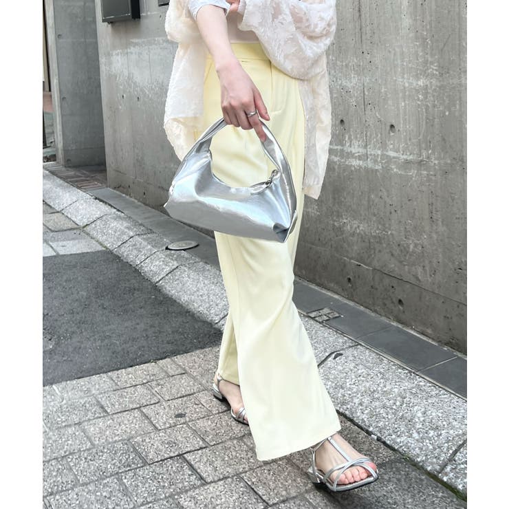 綺麗ライン大人しなやかの落ち感。ハイウエストツータックスラックス | futier land | 詳細画像47 