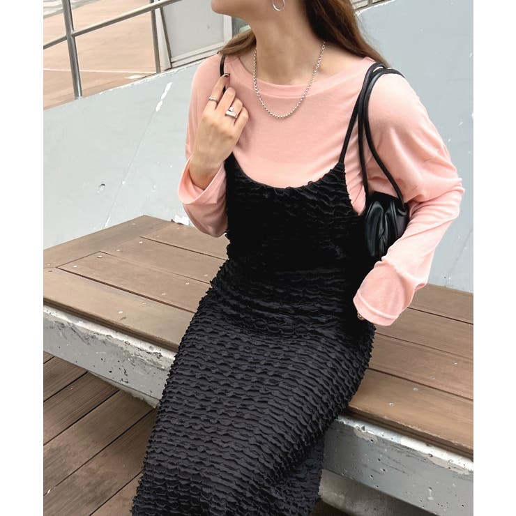 やわらかく動きやすい。チビフリルキャミワンピース | futier land | 詳細画像22 