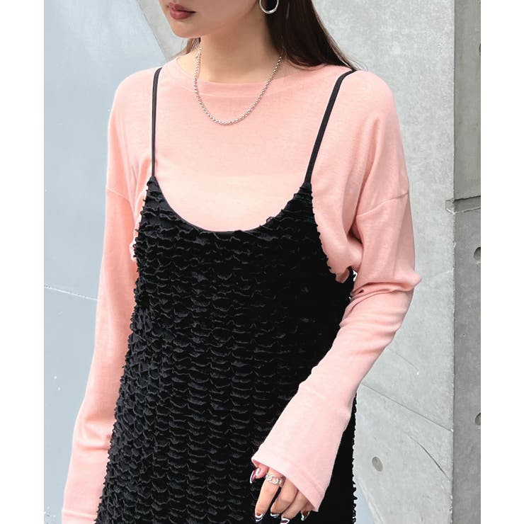 やわらかく動きやすい。チビフリルキャミワンピース | futier land | 詳細画像21 