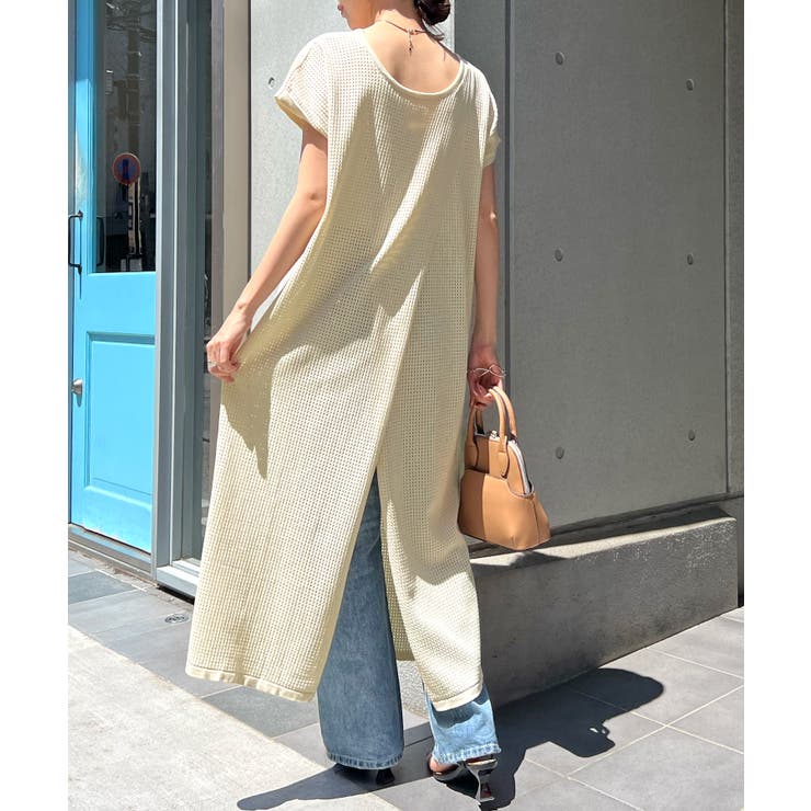 crewre フロントフライニットワンピース サイズ2 crewre クルーレ