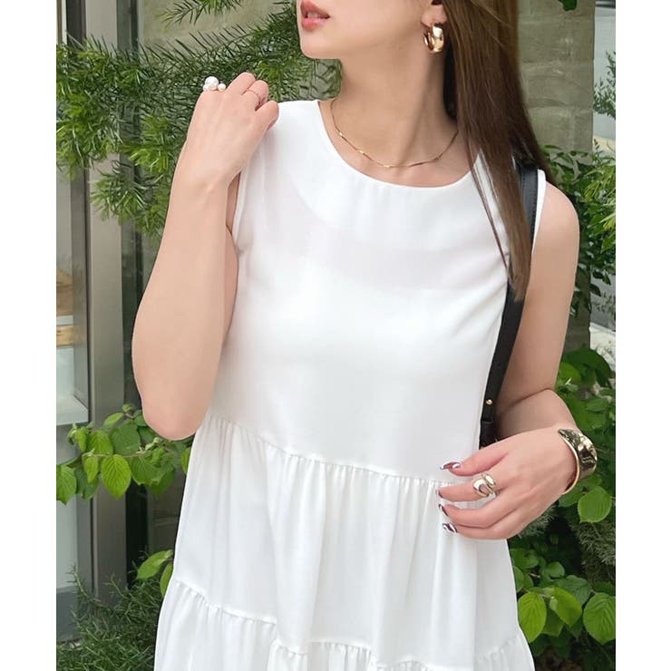 ふわっと広がるフリル！ティアードフリルチュニックワンピース	 | futier land | 詳細画像21 