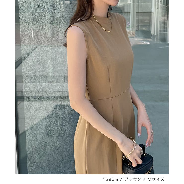 シワになりにくい！ハイネックマーメイドワンピース | futier land | 詳細画像9 