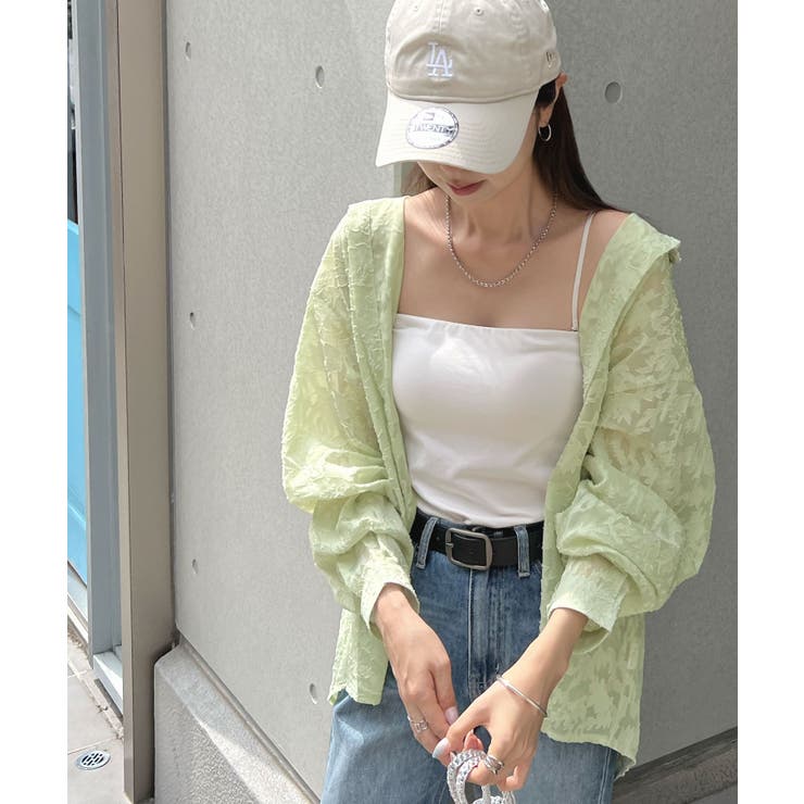 大人っぽく着こなす主役アイテム。ジャガードフラワーシアーシャツ | futier land | 詳細画像52 