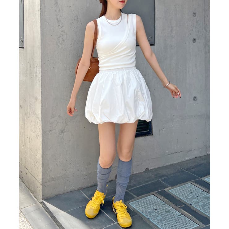 大人かわいい。レイヤードリブタンクトップ | futier land | 詳細画像13 