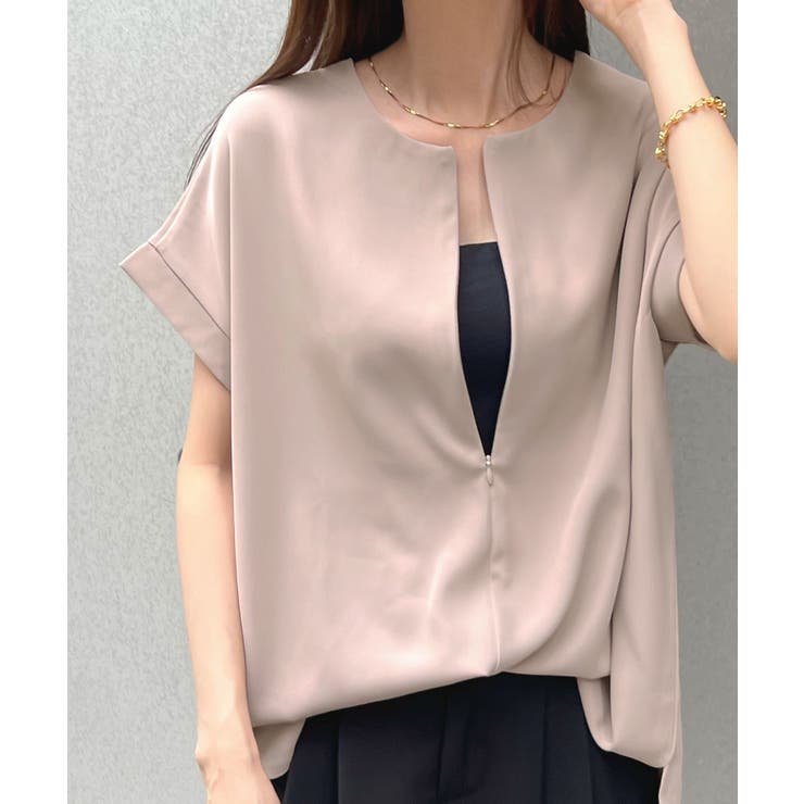 とろっとろした触感。とろみブラウス / 前後2way | futier land | 詳細画像16 