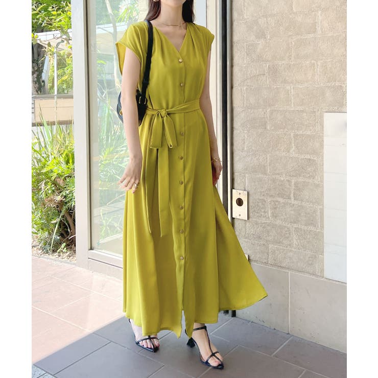 エレガントを包む。ショルダータックロングワンピース | futier land | 詳細画像31 