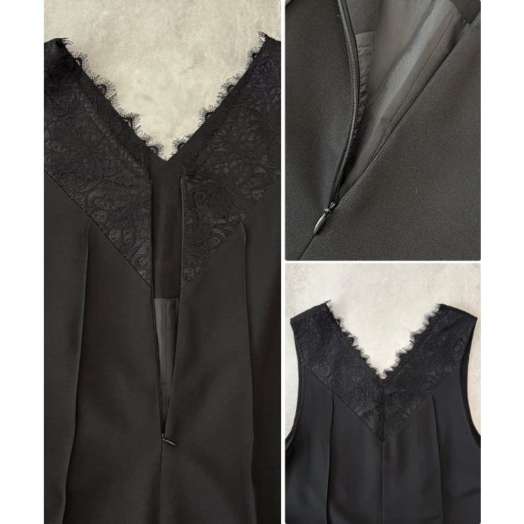 【オケージョン対応】大人な高見え。レースドッキングオールインワン | futier land | 詳細画像10 