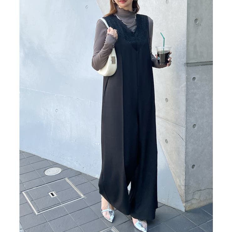 【オケージョン対応】大人な高見え。レースドッキングオールインワン | futier land | 詳細画像11 