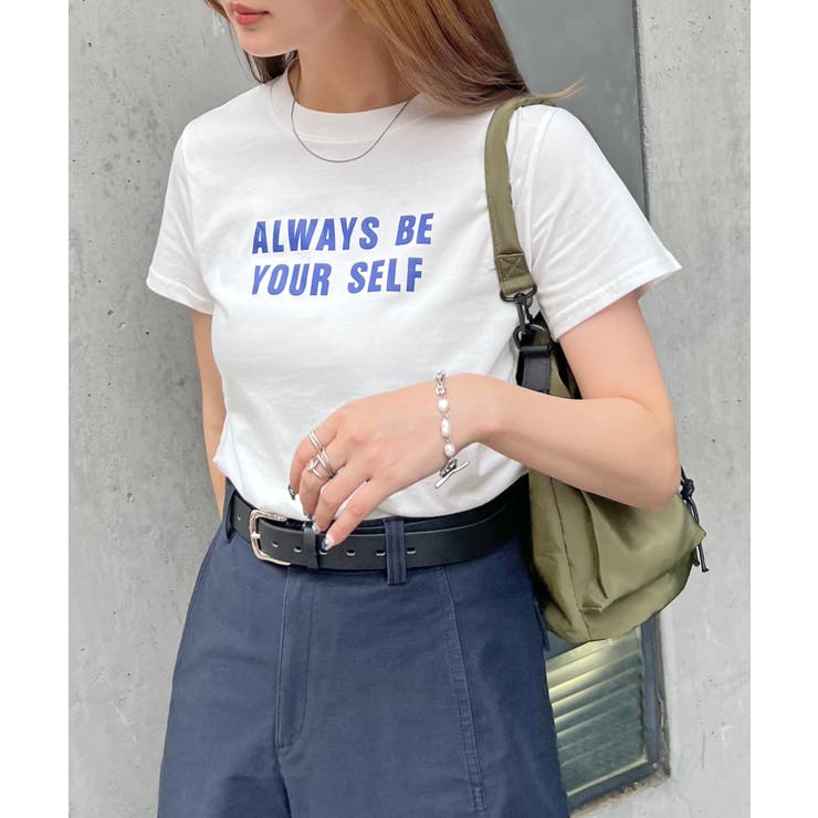 ホワイト(ロング) | 《ABYSアビス》選べる丈感で自由に楽しむ。ロゴプリントTシャツ | futier land