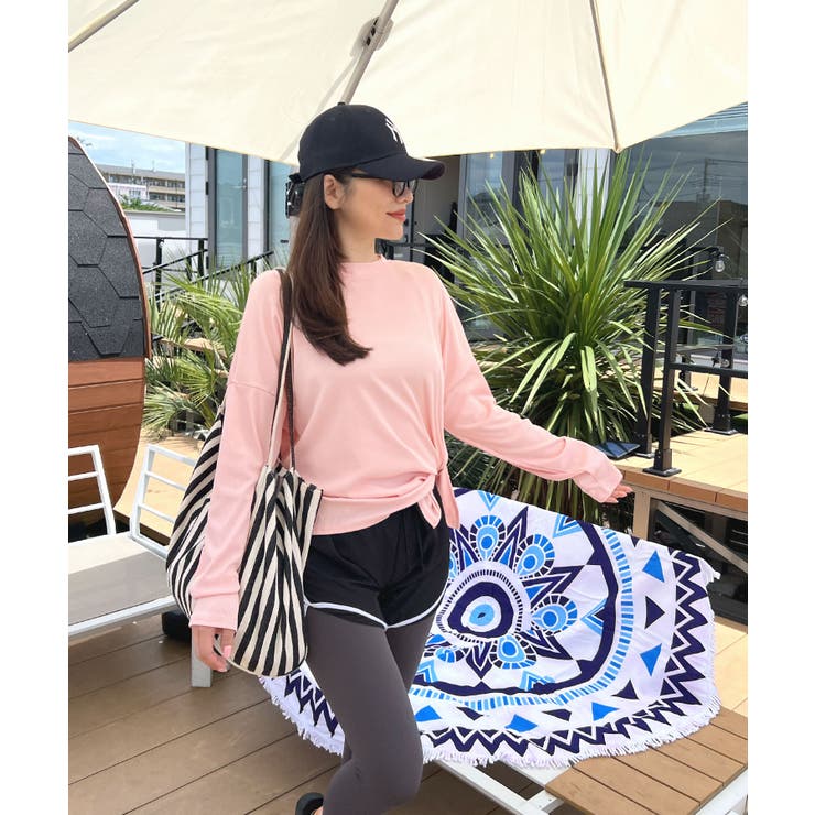 接触冷感素材でUVカット96％以上！サイドスリットトップス/ラッシュガード | futier land | 詳細画像32 