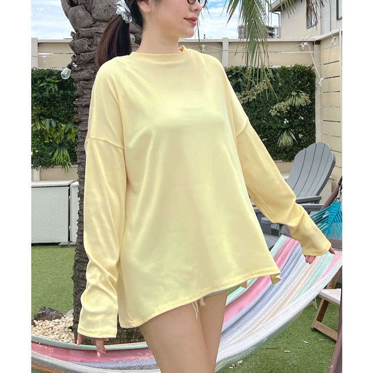 接触冷感素材でUVカット96％以上！サイドスリットトップス/ラッシュガード | futier land | 詳細画像44 