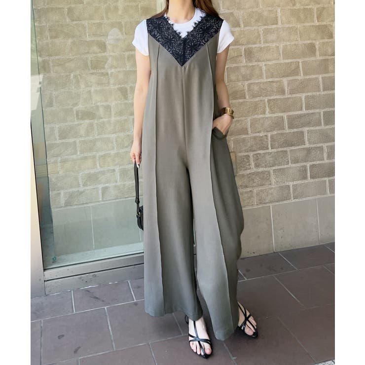 【オケージョン対応】大人な高見え。レースドッキングオールインワン | futier land | 詳細画像25 