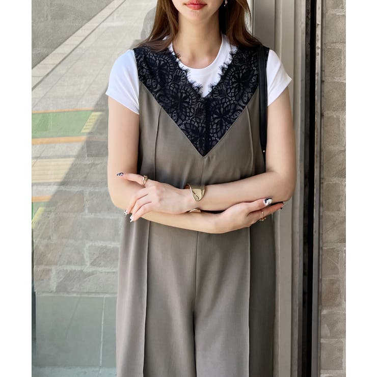 【オケージョン対応】大人な高見え。レースドッキングオールインワン | futier land | 詳細画像27 