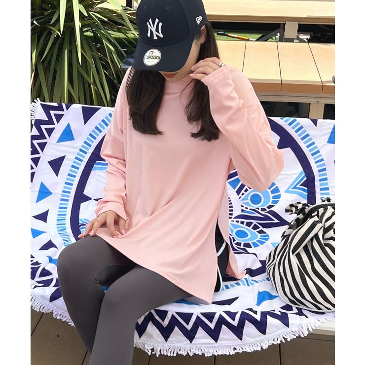 接触冷感素材でUVカット96％以上！サイドスリットトップス/ラッシュガード | futier land | 詳細画像29 